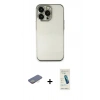 MARSİLYAN™- iPhone 13 Pro Max Kılıf Vadi Minimal - Şeffaf Pasifik Cam Ekran Koruyucu + Renkli Kamera Lens Koruma Cam - SI