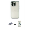 MARSİLYAN™- iPhone 13 Pro Max Kılıf Vadi Minimal - Şeffaf Pasifik Cam Ekran Koruyucu + Renkli Kamera Lens Koruma Cam - SI