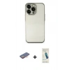 MARSİLYAN™- iPhone 13 Pro Max Kılıf Vadi Minimal - Şeffaf Pasifik Cam Ekran Koruyucu + Renkli Kamera Lens Koruma Cam - TU