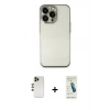 MARSİLYAN™- iPhone 13 Pro Max Kılıf Vadi Minimal - Şeffaf Pasifik Cam Ekran Koruyucu + Shine Kamera Lens - GD