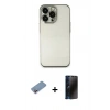 MARSİLYAN™- iPhone 13 Pro Max Kılıf Vadi Minimal - Siyah 3D Antistatik Hayalet Cam Ekran Koruyucu + Shine Kamera Lens Koruma Cam - PE
