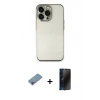 MARSİLYAN™- iPhone 13 Pro Max Kılıf Vadi Minimal - Siyah 3D Antistatik Hayalet Cam Ekran Koruyucu + Shine Kamera Lens Koruma Cam - GI