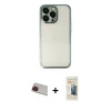 MARSİLYAN™- iPhone 13 Pro Max Kılıf Vadi Minimal - Siyah 6D Mat Seramik Hayalet Nano Ekran Koruyucu + Rainbow Kamera Lens Koruma Cam - KI