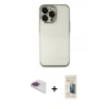 MARSİLYAN™- iPhone 13 Pro Max Kılıf Vadi Minimal - Siyah 6D Mat Seramik Hayalet Nano Ekran Koruyucu + Pers Alüminyum Kamera Lens - GI