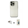 MARSİLYAN™- iPhone 13 Pro Max Kılıf Vadi Minimal - Siyah 6D Mat Seramik Hayalet Nano Ekran Koruyucu + Pers Alüminyum Kamera Lens - GD