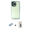 MARSİLYAN™- iPhone 13 Pro Max Kılıf Vadi Minimal - Siyah 6D Mat Seramik Hayalet Nano Ekran Koruyucu + Shine Kamera Lens Koruma Cam - MI