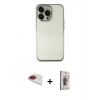 MARSİLYAN™- iPhone 13 Pro Max Kılıf Vadi Minimal - Siyah Bilvis 3D Cam Ekran Koruyucu + Pers Alüminyum Kamera Lens - KI