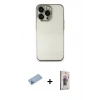 MARSİLYAN™- iPhone 13 Pro Max Kılıf Vadi Minimal - Siyah Bilvis 3D Cam Ekran Koruyucu + Mavi Shine Kamera Lens Koruma Cam