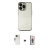 MARSİLYAN™- iPhone 13 Pro Max Kılıf Vadi Minimal - Siyah Bilvis 3D Cam Ekran Koruyucu + Shine Kamera Lens - GD