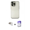 MARSİLYAN™- iPhone 13 Pro Max Kılıf Vadi Minimal - Siyah Bilvis 5in1 3D Magic Cam Ekran Koruyucu + Pers Alüminyum Kamera Lens - GD