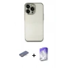 MARSİLYAN™- iPhone 13 Pro Max Kılıf Vadi Minimal - Siyah Bilvis 5in1 3D Magic Cam Ekran Koruyucu + Renkli Kamera Lens Koruma Cam - MI