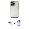 MARSİLYAN™- iPhone 13 Pro Max Kılıf Vadi Minimal - Siyah Bilvis 5in1 3D Magic Cam Ekran Koruyucu + Pers Alüminyum Kamera Lens - LT