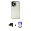 MARSİLYAN™- iPhone 13 Pro Max Kılıf Vadi Minimal - Siyah Bilvis 5in1 3D Magic Cam Ekran Koruyucu + Raze Metal Kamera Lens - GD