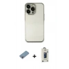 MARSİLYAN™- iPhone 13 Pro Max Kılıf Vadi Minimal - Siyah Bilvis Hayalet Cam Ekran Koruyucu + Shine Kamera Lens Koruma Cam - GI