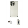 MARSİLYAN™- iPhone 13 Pro Max Kılıf Vadi Minimal - Siyah Bilvis Hayalet Cam Ekran Koruyucu + Pers Alüminyum Kamera Lens - GD
