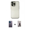 MARSİLYAN™- iPhone 13 Pro Max Kılıf Vadi Minimal - Siyah Bilvis Hayalet Cam Ekran Koruyucu + Neon Fosforlu Kamera Lens - MI