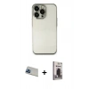 MARSİLYAN™- iPhone 13 Pro Max Kılıf Vadi Minimal - Siyah Bilvis Hayalet Cam Ekran Koruyucu + Rainbow Kamera Lens Koruma Cam - MI