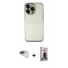 MARSİLYAN™- iPhone 13 Pro Max Kılıf Vadi Minimal - Siyah Bilvis Hayalet Cam Ekran Koruyucu + Pers Alüminyum Kamera Lens - LT
