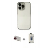 MARSİLYAN™- iPhone 13 Pro Max Kılıf Vadi Minimal - Siyah Bilvis Hayalet Cam Ekran Koruyucu + Rainbow Kamera Lens Koruma Cam - KI