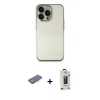 MARSİLYAN™- iPhone 13 Pro Max Kılıf Vadi Minimal - Siyah Bilvis Hayalet Cam Ekran Koruyucu + Renkli Kamera Lens Koruma Cam - PE