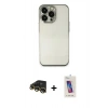 MARSİLYAN™- iPhone 13 Pro Max Kılıf Vadi Minimal - Siyah Joko 5D Cam + Raze Metal Kamera Lens - GD