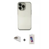 MARSİLYAN™- iPhone 13 Pro Max Kılıf Vadi Minimal - Siyah Joko 5D Cam + Pers Alüminyum Kamera Lens - GD