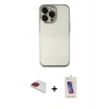 MARSİLYAN™- iPhone 13 Pro Max Kılıf Vadi Minimal - Siyah Joko 5D Cam + Pers Alüminyum Kamera Lens - KI