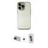 MARSİLYAN™- iPhone 13 Pro Max Kılıf Vadi Minimal - Siyah Joko 5D Cam + Rainbow Kamera Lens Koruma Cam - KI