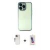 MARSİLYAN™- iPhone 13 Pro Max Kılıf Vadi Minimal - Siyah Joko 5D Cam + Shine Kamera Lens - GD