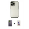 MARSİLYAN™- iPhone 13 Pro Max Kılıf Vadi Minimal - Siyah Joko 5D Cam + Neon Fosforlu Kamera Lens - YL