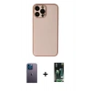 MARSİLYAN™- iPhone 13 Pro Max Kılıf Yadigar Klasik - Şeffaf 360 Full Body Arka Koruyucu + Neon Fosforlu Kamera Lens - MI