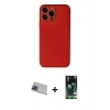 MARSİLYAN™- iPhone 13 Pro Max Kılıf Yadigar Klasik - Şeffaf 360 Full Body Arka Koruyucu + Rainbow Kamera Lens Koruma Cam - MI