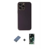 MARSİLYAN™- iPhone 13 Pro Max Kılıf Yadigar Klasik - Şeffaf 360 Full Body Arka Koruyucu + Metal Kamera Lens Koruma Cam - AKYL