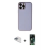 MARSİLYAN™- iPhone 13 Pro Max Kılıf Yadigar Klasik - Şeffaf 360 Full Body Arka Koruyucu + Pers Alüminyum Kamera Lens - SABE
