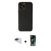 MARSİLYAN™- iPhone 13 Pro Max Kılıf Yadigar Klasik - Şeffaf 360 Full Body Arka Koruyucu + Pers Alüminyum Kamera Lens - LT