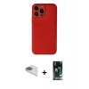 MARSİLYAN™- iPhone 13 Pro Max Kılıf Yadigar Klasik - Şeffaf 360 Full Body Arka Koruyucu + Pers Alüminyum Kamera Lens - GD