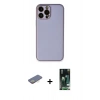MARSİLYAN™- iPhone 13 Pro Max Kılıf Yadigar Klasik - Şeffaf 360 Full Body Arka Koruyucu + Renkli Kamera Lens Koruma Cam - SI