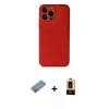 MARSİLYAN™- iPhone 13 Pro Max Kılıf Yadigar Klasik - Şeffaf Maxco Cam Ekran Koruyucu + Shine Kamera Lens Koruma Cam - GI