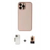 MARSİLYAN™- iPhone 13 Pro Max Kılıf Yadigar Klasik - Şeffaf Maxco Cam Ekran Koruyucu + Shine Kamera Lens - GD