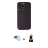 MARSİLYAN™- iPhone 13 Pro Max Kılıf Yadigar Klasik - Şeffaf Maxco Cam Ekran Koruyucu + Pers Alüminyum Kamera Lens - LT
