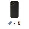 MARSİLYAN™- iPhone 13 Pro Max Kılıf Yadigar Klasik - Şeffaf Maxco Cam Ekran Koruyucu + Metal Kamera Lens Koruma Cam - AKYL