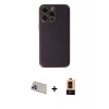 MARSİLYAN™- iPhone 13 Pro Max Kılıf Yadigar Klasik - Şeffaf Maxco Cam Ekran Koruyucu + Rainbow Kamera Lens Koruma Cam - MR