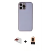 MARSİLYAN™- iPhone 13 Pro Max Kılıf Yadigar Klasik - Şeffaf Maxco Cam Ekran Koruyucu + Pers Alüminyum Kamera Lens - KI