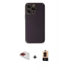 MARSİLYAN™- iPhone 13 Pro Max Kılıf Yadigar Klasik - Şeffaf Maxco Cam Ekran Koruyucu + Pers Alüminyum Kamera Lens - KI