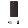 MARSİLYAN™- iPhone 13 Pro Max Kılıf Yadigar Klasik - Şeffaf Maxco Cam Ekran Koruyucu + Rainbow Kamera Lens Koruma Cam - BZ