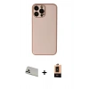MARSİLYAN™- iPhone 13 Pro Max Kılıf Yadigar Klasik - Şeffaf Maxco Cam Ekran Koruyucu + Rainbow Kamera Lens Koruma Cam - BZ
