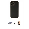 MARSİLYAN™- iPhone 13 Pro Max Kılıf Yadigar Klasik - Şeffaf Maxco Cam Ekran Koruyucu + Renkli Kamera Lens Koruma Cam - TU