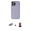 MARSİLYAN™- iPhone 13 Pro Max Kılıf Yadigar Klasik - Şeffaf Maxco Cam Ekran Koruyucu + Renkli Kamera Lens Koruma Cam - TU