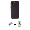 MARSİLYAN™- iPhone 13 Pro Max Kılıf Yadigar Klasik - Şeffaf Pasifik Cam Ekran Koruyucu + Shine Kamera Lens Koruma Cam - MI
