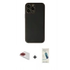 MARSİLYAN™- iPhone 13 Pro Max Kılıf Yadigar Klasik - Şeffaf Pasifik Cam Ekran Koruyucu + Pers Alüminyum Kamera Lens - KI
